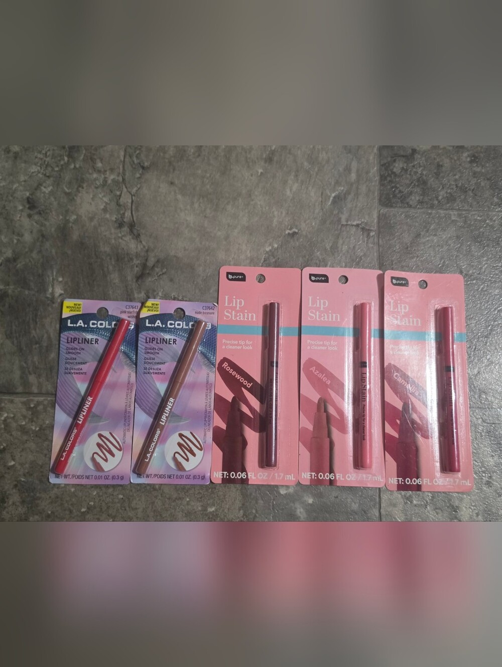 LA Colors Lip Liners & B Pure Lip Stain Set — BNIB